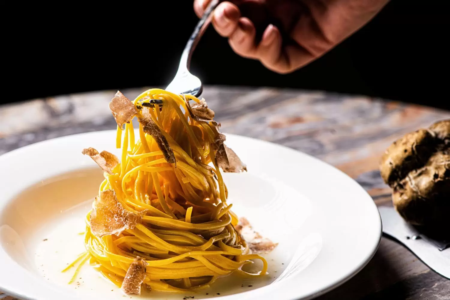 Truffle pasta at Lucciola