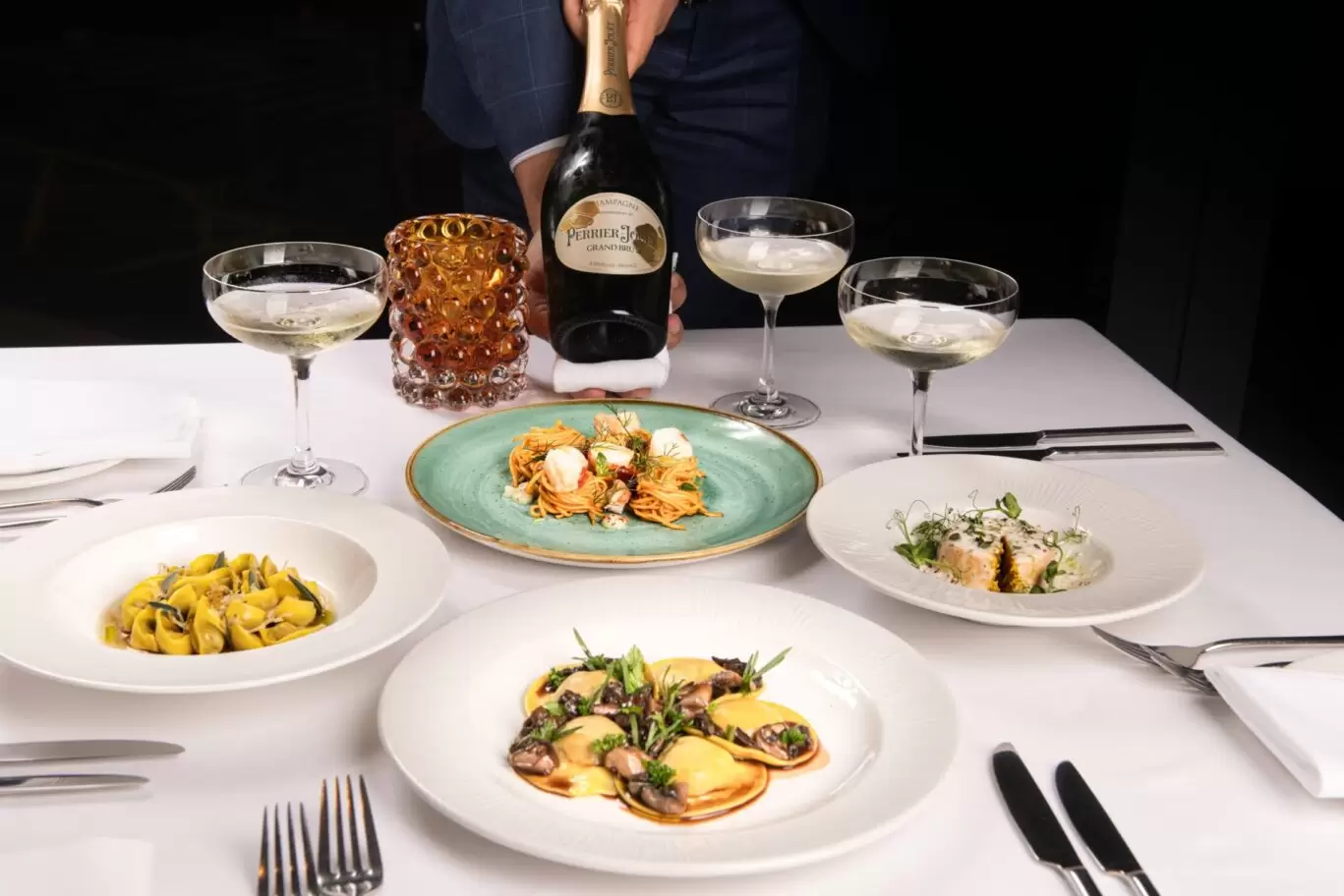 Festive Champagne Dinner