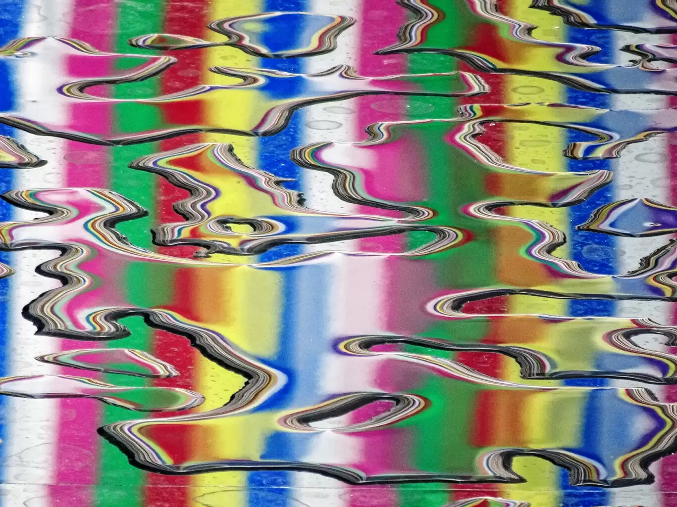 Chou – Pink, White Yellow & Blue #1 – 2016