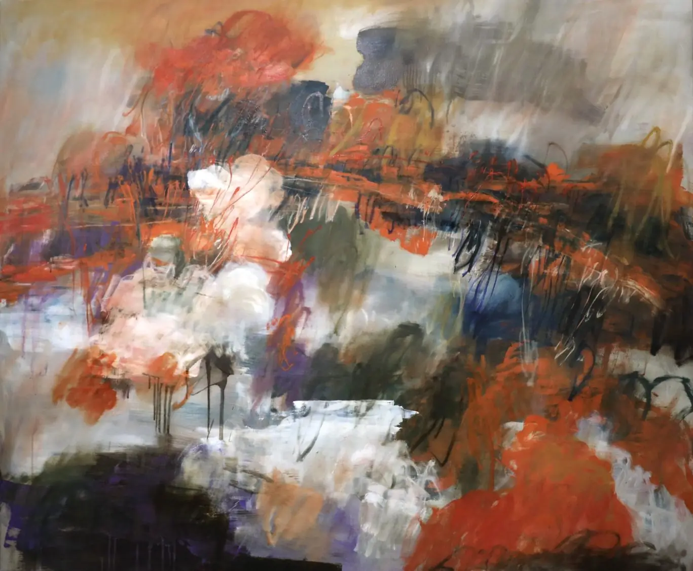 The Form of Territory_ Spread. 2024. Oil on canvas, 150x180cm