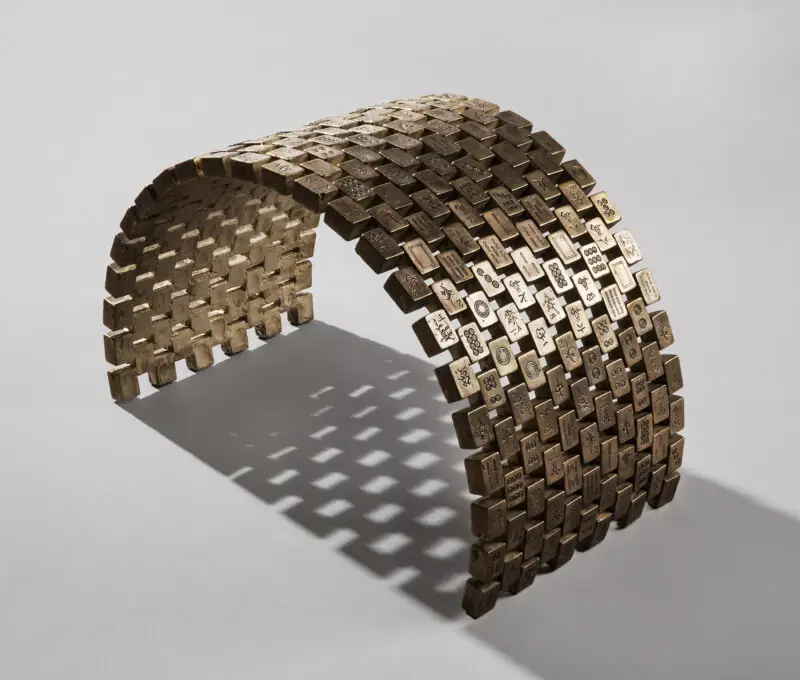 Mahjong Bridge, Casted Bronze, 37x30x57cm, 2014