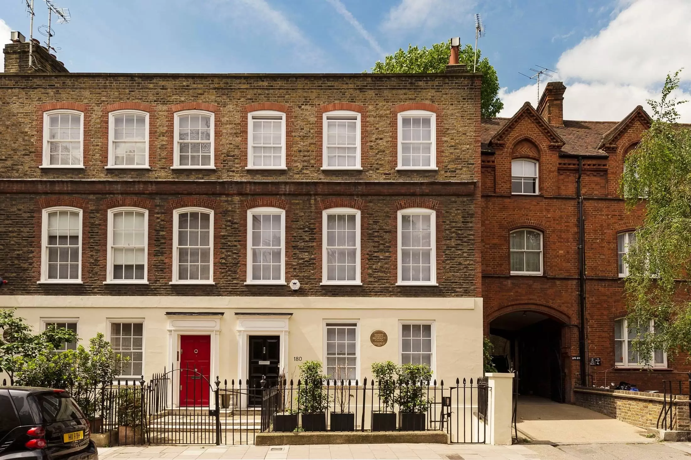 The house where Mozart lived on Ebury Street