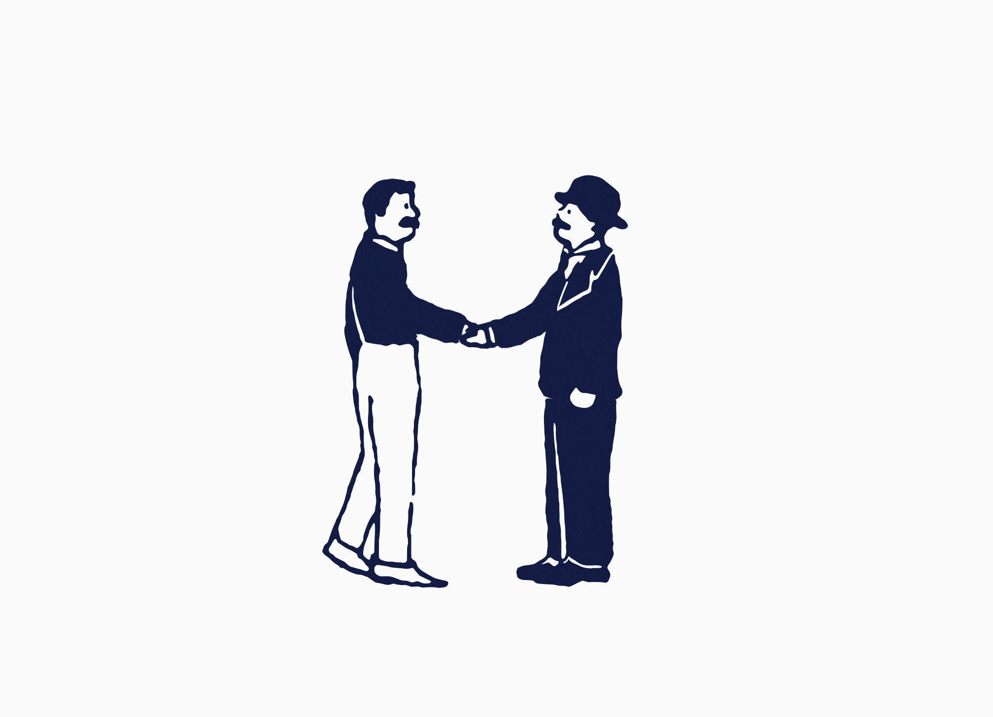 Graphic of two men shaking hands