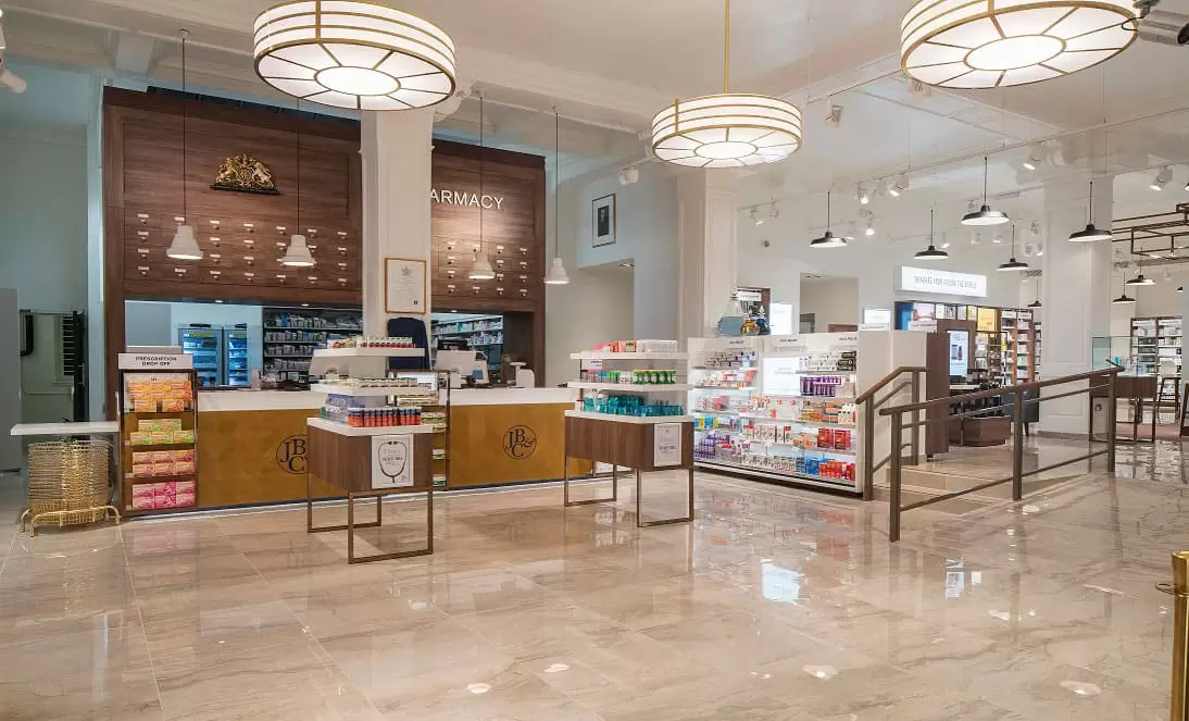 The inside of John Bell London