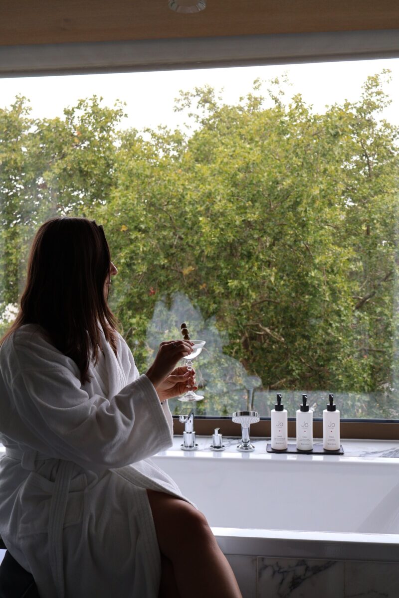 Martini in Bathtub Studio King Suite